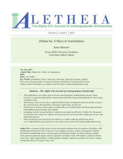 Zitkala Sa: A Slave to Assimilation