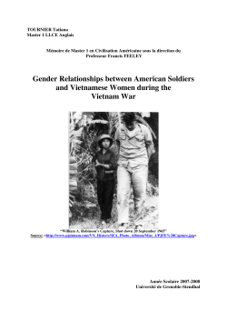 Gender Relationships between American Soldiers and Vietnamese