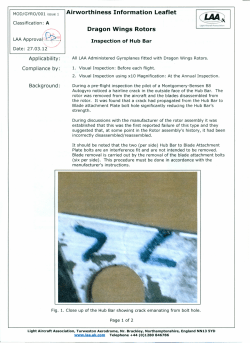 Airworthiness Information Leaflet Dragon Wings Rotors