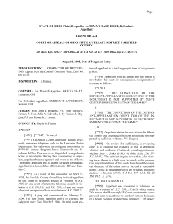 Page 1 STATE OF OHIO, Plaintiff-Appellee vs. TOMMY DALE PRICE