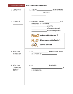 Atoms&mdash;Basic units of matter