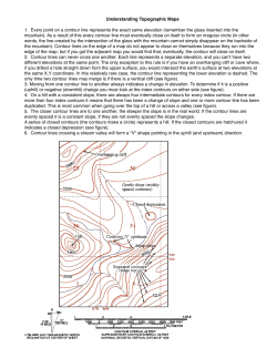 Understanding Topographic Maps 1. Every point on a contour line