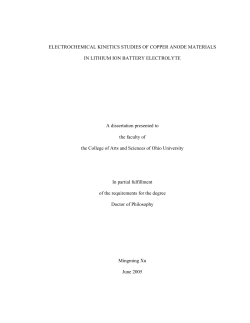 electrochemical kinetics studies of copper