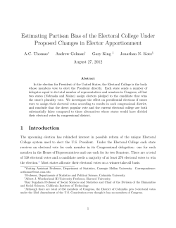 Estimating Partisan Bias of the Electoral College Under Proposed