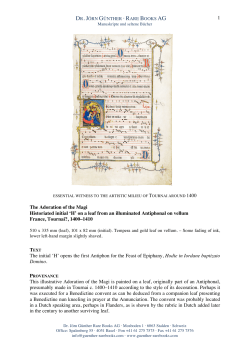 Full description  - Dr. J&ouml;rn G&uuml;nther Rare Books AG