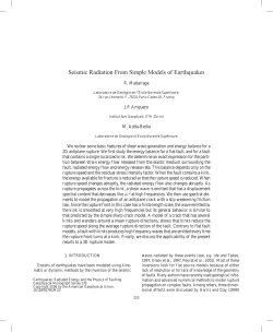 Seismic Radiation From Simple Models of Earthquakes