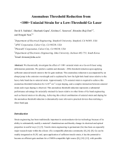 Anomalous Threshold Reduction from <100