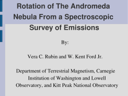 Rotation of The Andromeda Nebula From a Spectroscopic Survey of
