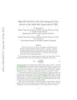 High $ Q^ 2$ behavior of the electromagnetic form factors in the