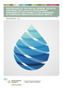 PROCEEDINGS OF THE SPECIAL SESSION &ldquo;SOCIETAL