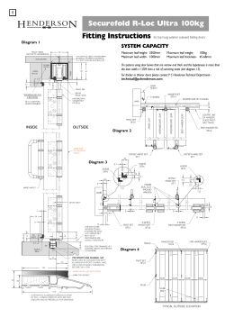 Securefold Ultra R-Loc Fitting Instructions