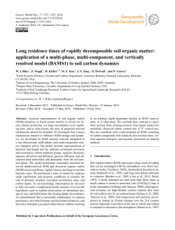 Long residence times of rapidly decomposable soil organic matter