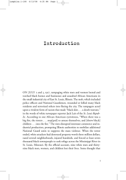 American Pogrom: The East St. Louis Race Riot and Black Politics