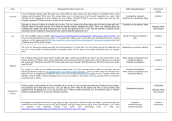 Homework Autumn 1, Year 2 - Newtown Linford Primary School