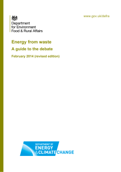 Energy from waste: a guide to the debate