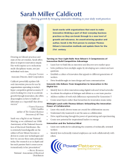 Innovate Like Edison - Sarah Miller Caldicott