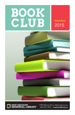 CLUB Selections - West Vancouver Memorial Library