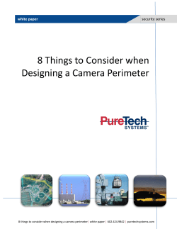 8 Things to Consider When Designing a Camera Perimeter