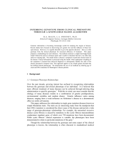 Inferring Genotype from Clinical Phenotype through a Knowledge