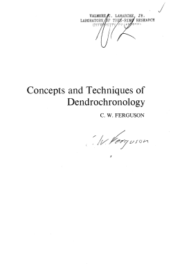 Concepts and Techniques of Dendrochronology