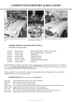 April - Austin Healey Owners Club of Victoria