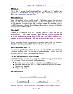 Troop 118 RaceFest Information