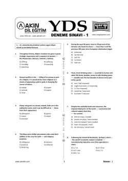 Deneme &ndash; 1 - Memurlar.Net