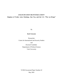 Priming for Ethnographic Fieldwork - YorkSpace