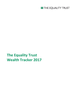 The Equality Trust Wealth Tracker 2017