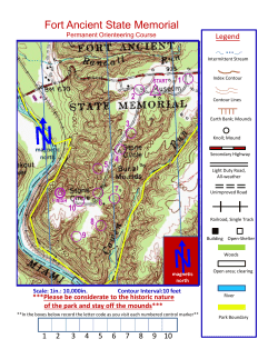 Ft. Ancient Orienteering Course Map
