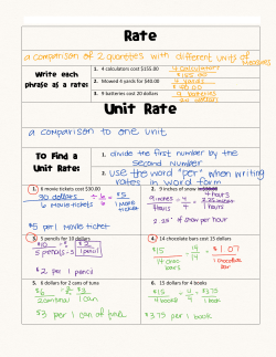 Rate Unit Rate