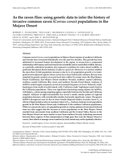 As the raven flies: using genetic data to infer the history of invasive