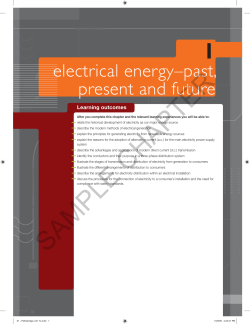 electrical energy&ndash;past, present and future