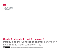 Grade 7: Module 1