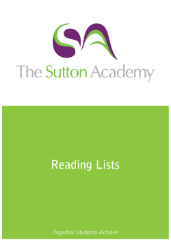 Most Able Reading List