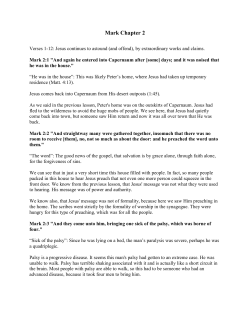 Mark Chapter 2 - Discover Revelation