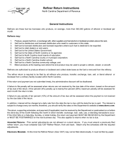 Instructions - North Carolina Department of Revenue