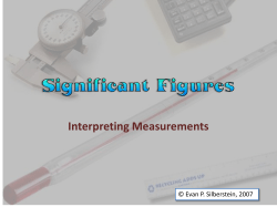 Significant Figures - Evan`s Chemistry Corner