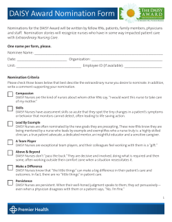 DAISY Award Nomination Form