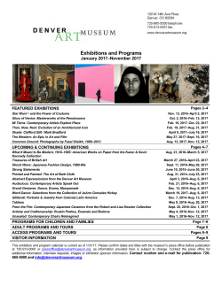 Exhibitions and Programs