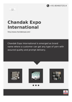 polyester yarn - Chandak Expo International
