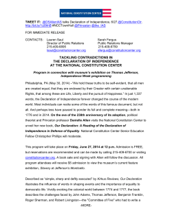 tackling contradictions in the declaration of independence