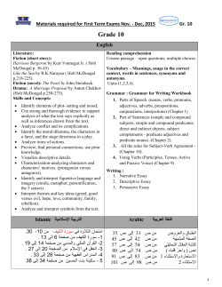 Grade 10 - Horizon Private School