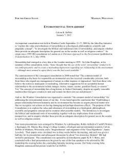 Environmental Stewardship