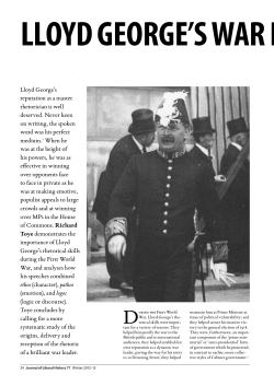 Lloyd George`s reputation as a master rhetorician is well deserved