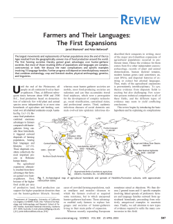 Farmers and Their Languages - The University of Oklahoma`s