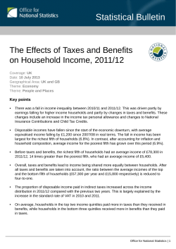 The Effects of Taxes and Benefits on Household Income