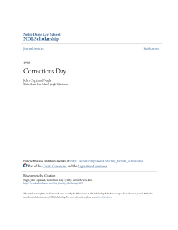 Corrections Day - NDLScholarship