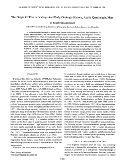 The origin of fluvial valleys and early geologic history, Aeolis
