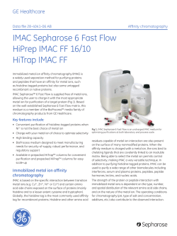 IMAC Sepharose 6 Fast Flow HiPrep IMAC FF 16/10